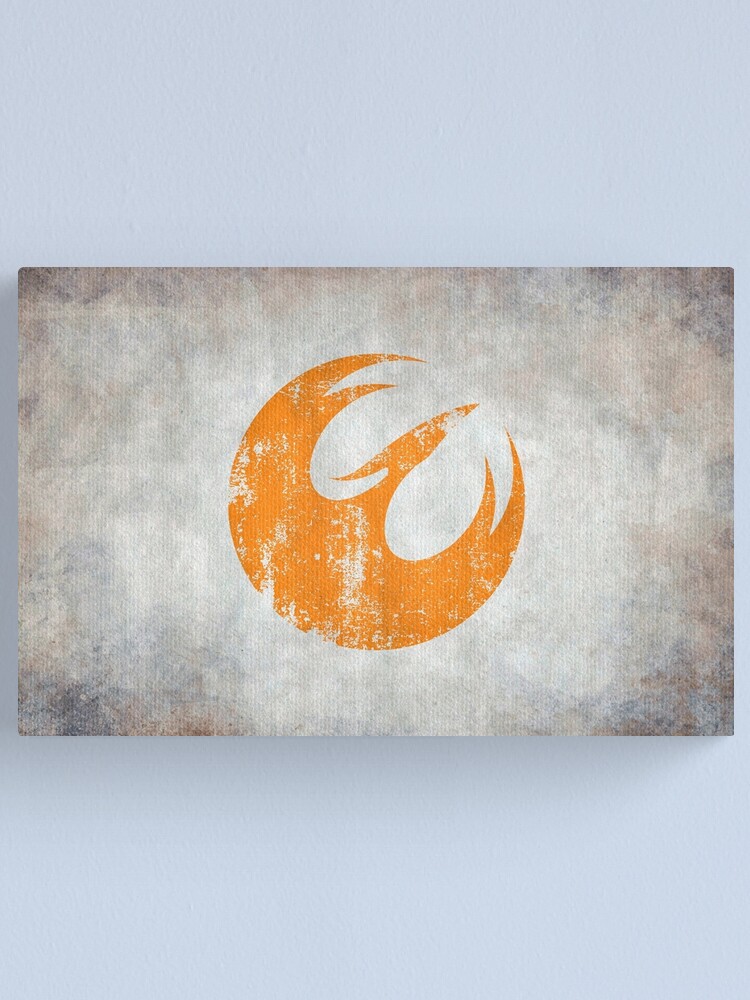 Alternate view of Phoenix Squad Logo · Distressed Canvas Print