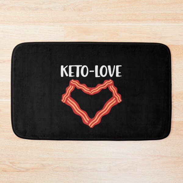 Artikelvorschau, Keto Love Ketogen Keton Spruch Bacon Herz Geschenk entworfen und verkauft von Pubi.
