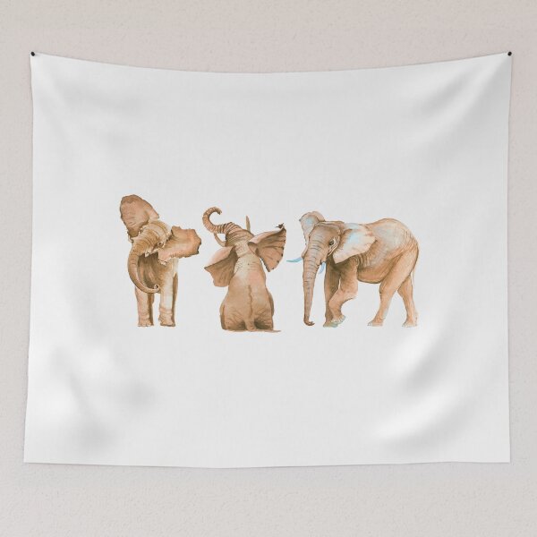 Item preview, watercolor elephants designed and sold by LiliyaSavelieva.