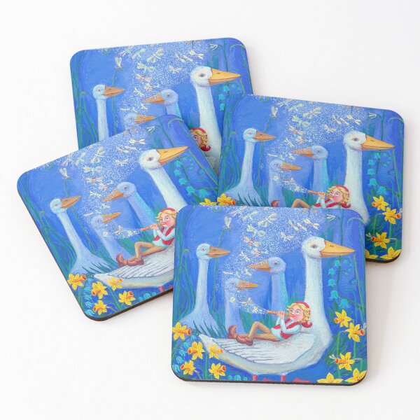 Item preview, Nils with wild geese. Playing the flute. designed and sold by govorun.