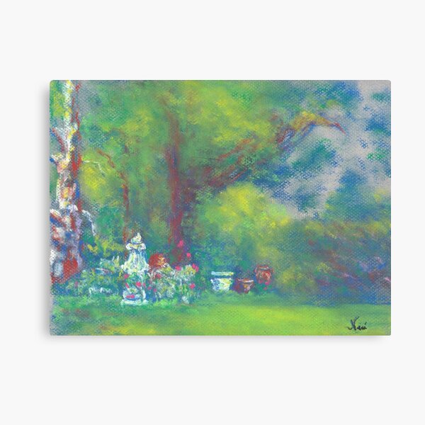 Peaceful Garden (pastel) Canvas Print