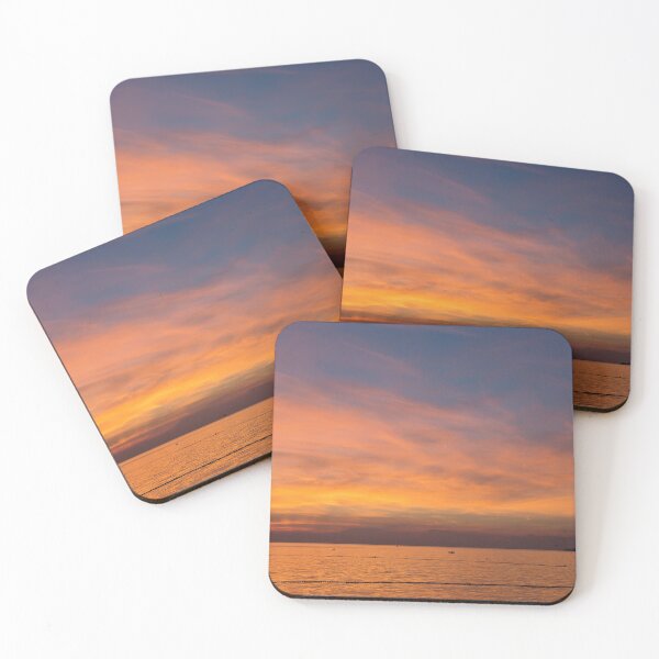 Item preview, Scenic view of beautiful sunset above the Adriatic sea, Porec, Croatia designed and sold by anytka.
