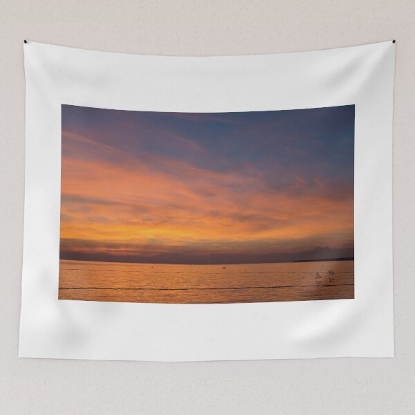 Item preview, Scenic view of beautiful sunset above the Adriatic sea, Porec, Croatia designed and sold by anytka.