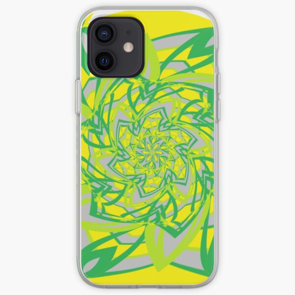 #Abstract, #proportion, #art, #flower, pattern, bright, decoration, kaleidoscope, ornate, creativity iPhone Soft Case