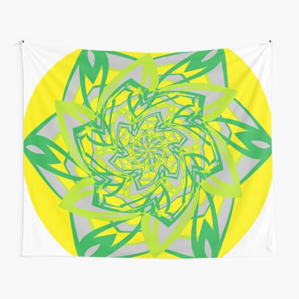 #Abstract, #proportion, #art, #flower, pattern, bright, decoration, kaleidoscope, ornate, creativity Tapestry