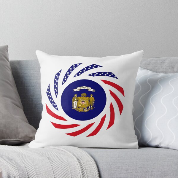 Item preview, Wisconsin Murican Patriot Flag Series designed and sold by Carbon-Fibre Media.