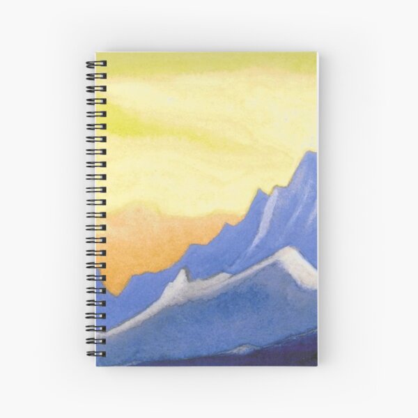 The Himalayas (Sonata overhead paint) Nicholas Roerich Painting, 1946, 30.2×45.6 cm Spiral Notebook