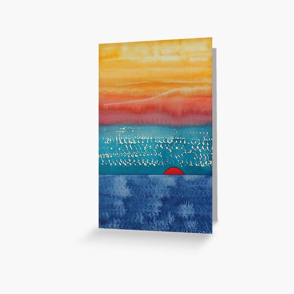 A New Day Dawns original painting Greeting Card