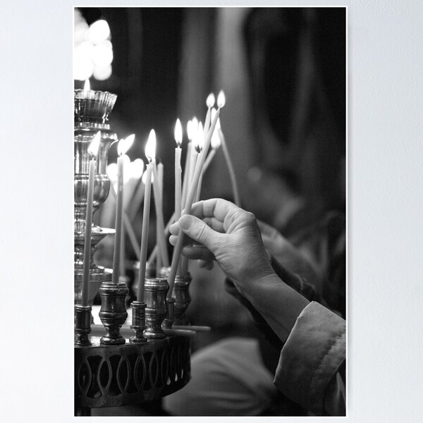 Item preview, Lighting a candle designed and sold by ikonographics.