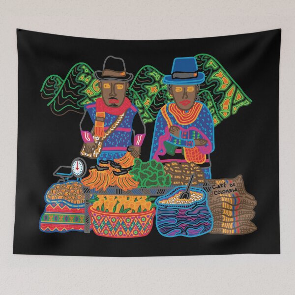 Item preview, SILVIA MARKET GUAMBIANO SOUTH AMERICA COLOMBIA - full colour designed and sold by Xotico Design.