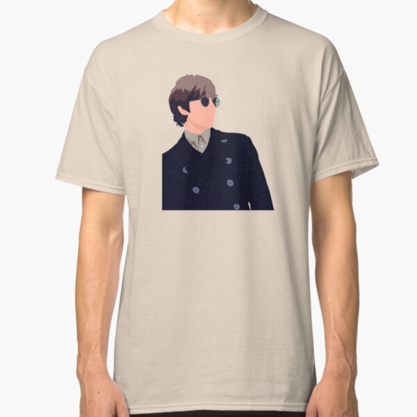 John Lennon The Beatles Peace Strumming Official Tee T-Shirt Mens Unisex