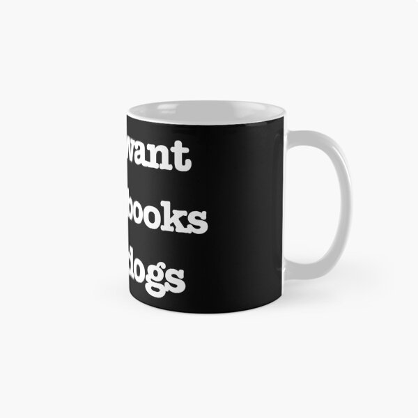 Item preview, I just want to read books and pet dogs all day! Dog lover, book lover, book worm  designed and sold by JoDesignLab.