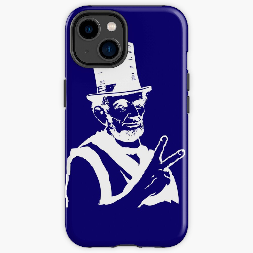 Abraham Lincoln Peace Sign Symbol White iPhone Case