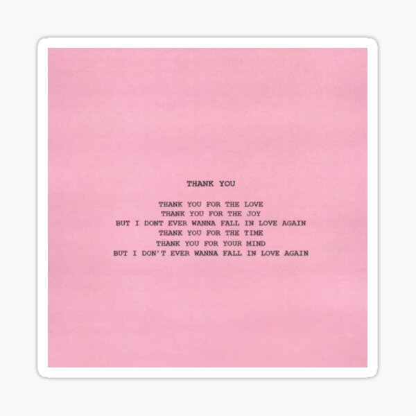  tyler the creator gone gone thank you lyrics sticker for sale by
