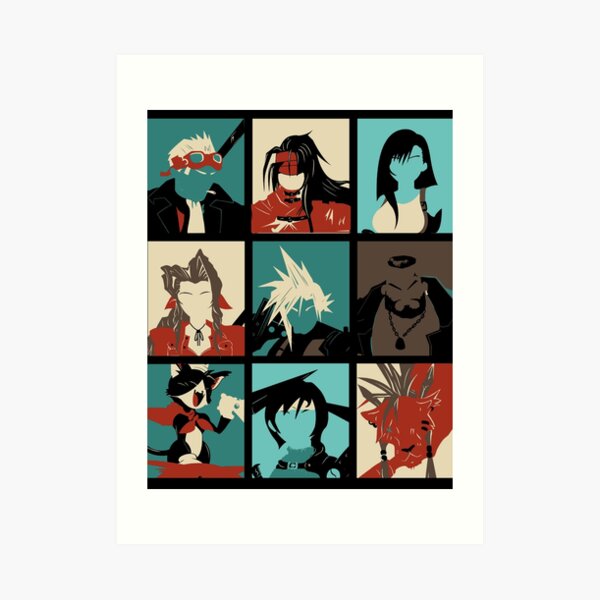 Fantasy Final Seven Art Print