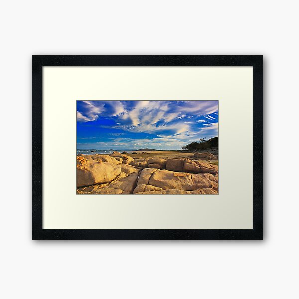 Sandstone Sunset Framed Art Print