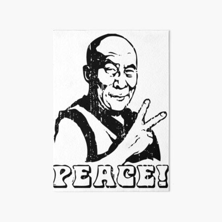 Item preview, Dalai Lama Peace Sign T-Shirt designed and sold by mindofpeace.