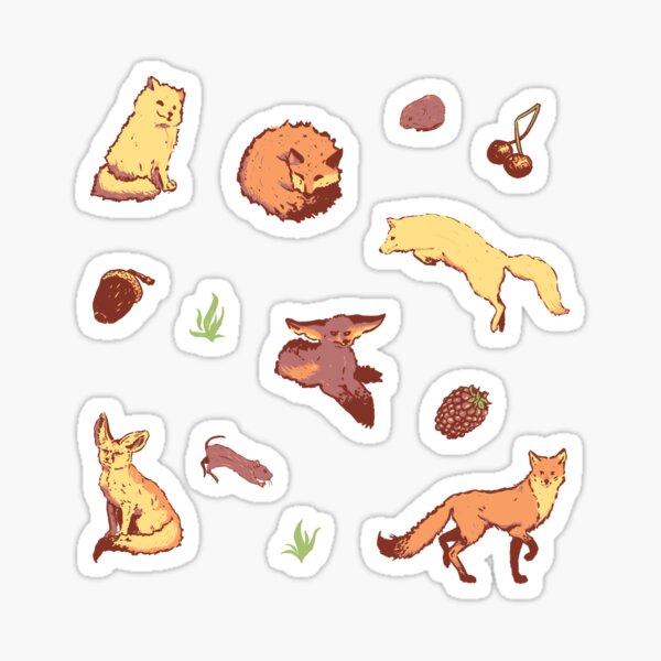 Item preview, Foxes Having Fun designed and sold by Cunningham-Ink.