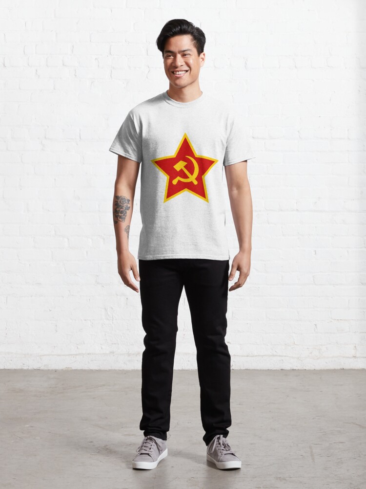 Alternate view of Soviet Red Army Hammer and Sickle #Soviet #Red #Army #Hammer #Sickle #RedArmy #HammerandSickle  Classic T-Shirt