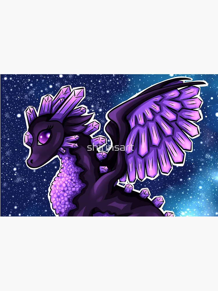 Crystal Dragons | Amethyst | Galaxy Background