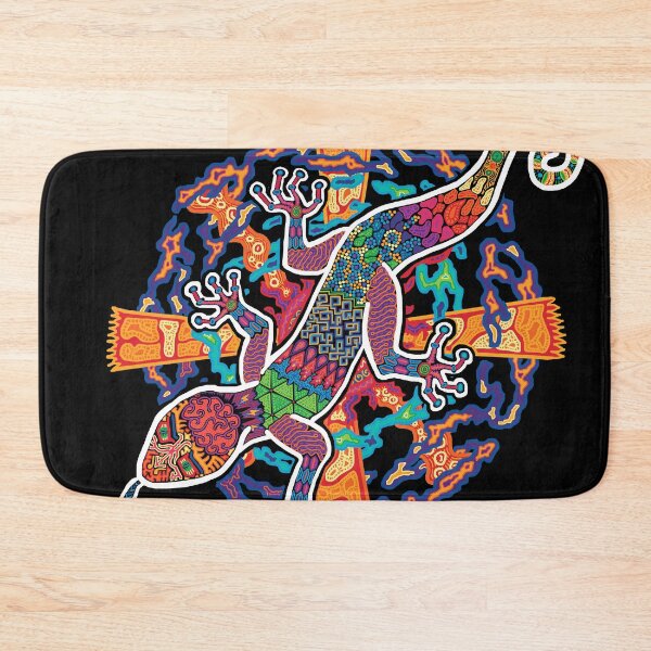 Item preview, PSYCHEDELIC TRIPPY HORROR VACUI ANIMAL NEWT LIZARD WITH SUN AND CLOUDS - full colour designed and sold by Xotico Design.