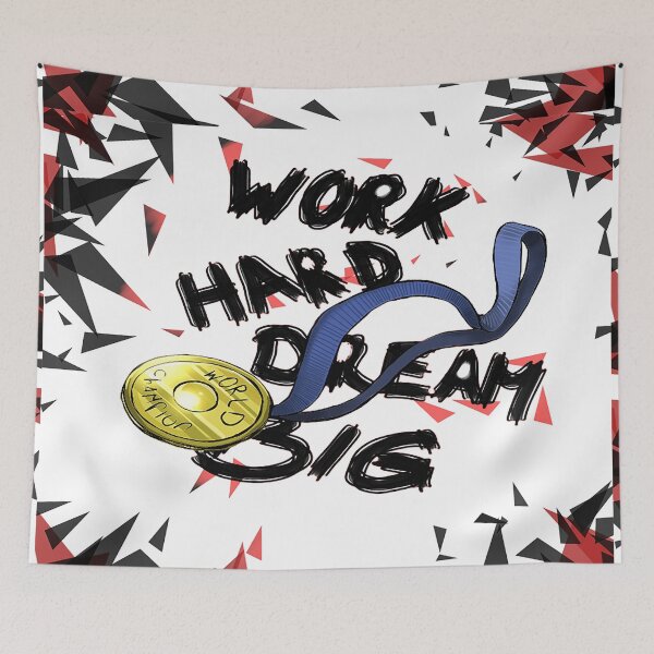 Item preview, WORK HARD DREAM BIG designed and sold by cheercreative.