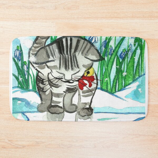 Item preview, Hello There - The Winter Kitty  designed and sold by Niina  Niskanen.