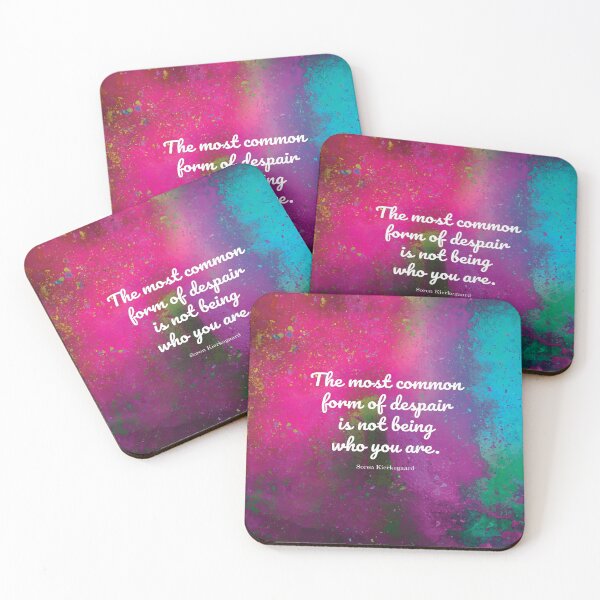 Item preview, The most common form of despair is not being who you are. Soren Kierkegaard designed and sold by StudioCitrine.