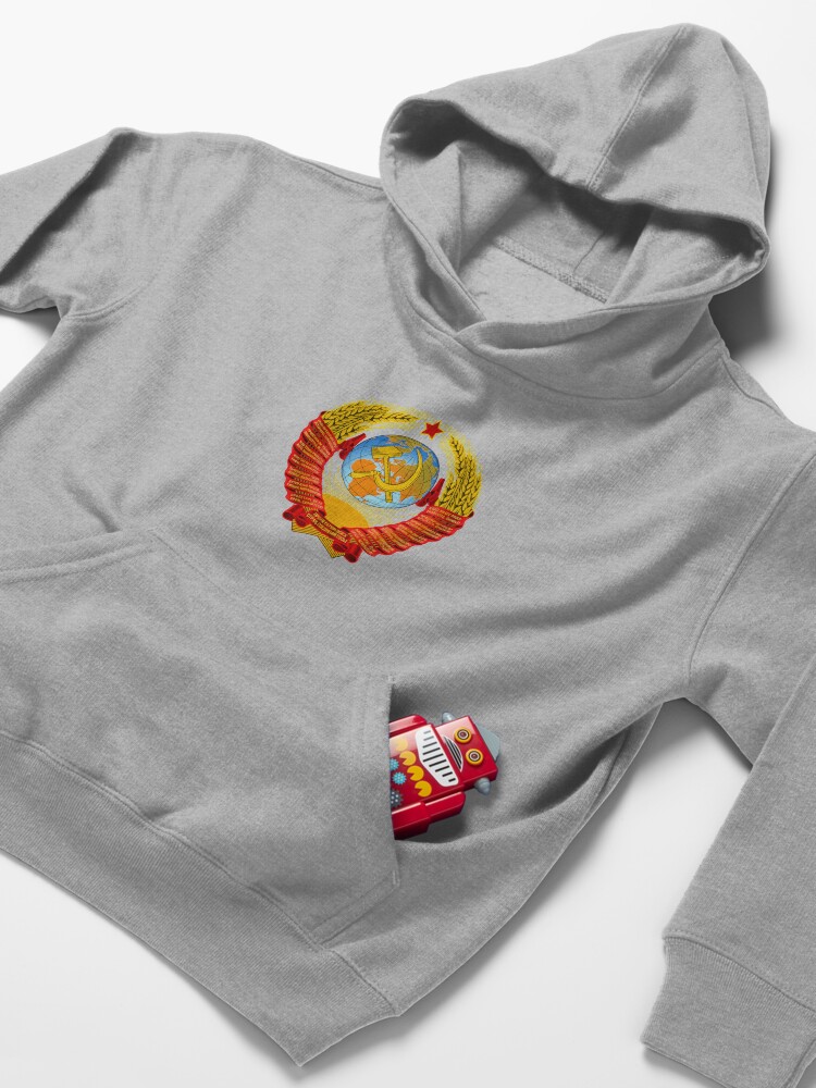 Alternate view of History of the Soviet Union (1927–1953) State Emblem of the Soviet Union Kids Pullover Hoodie