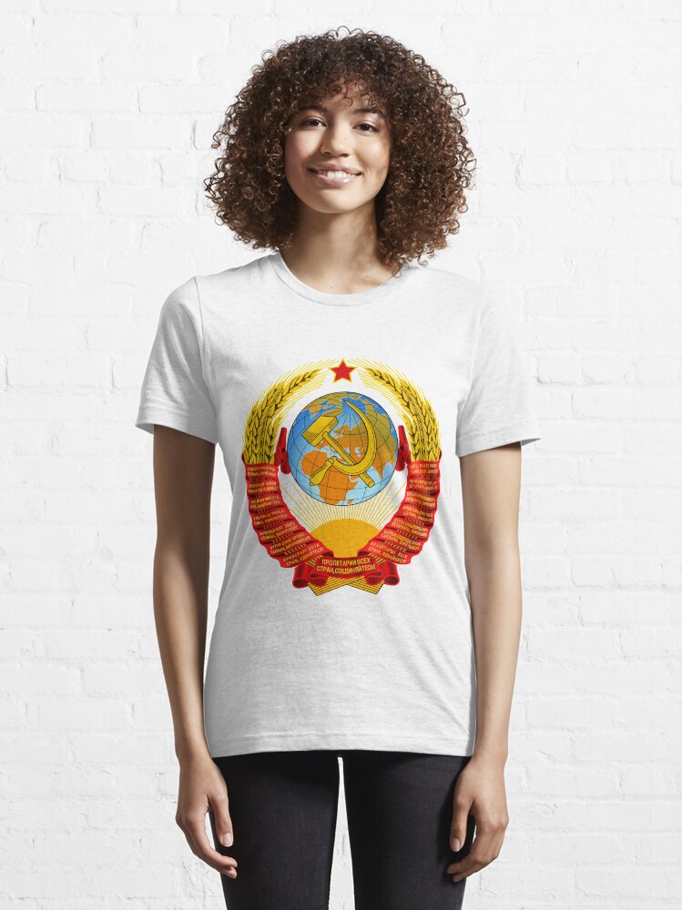 Alternate view of History of the Soviet Union (1927–1953) State Emblem of the Soviet Union Essential T-Shirt