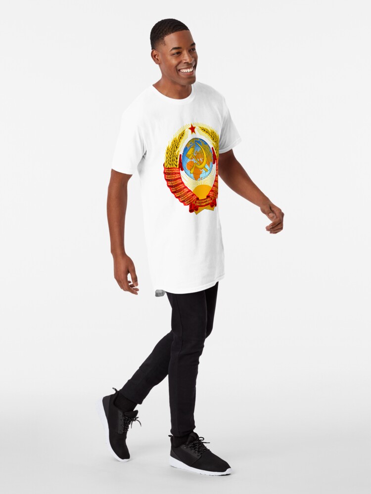 Alternate view of History of the Soviet Union (1927–1953) State Emblem of the Soviet Union Long T-Shirt