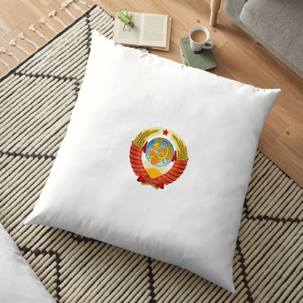 History of the Soviet Union (1927–1953) State Emblem of the Soviet Union Floor Pillow
