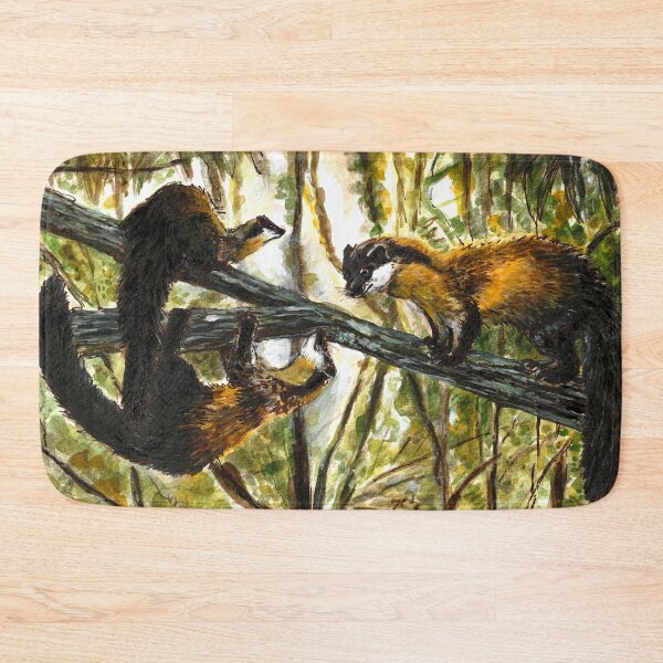 Item preview, Yellow throated Martens in the forest designed and sold by belettelepink.