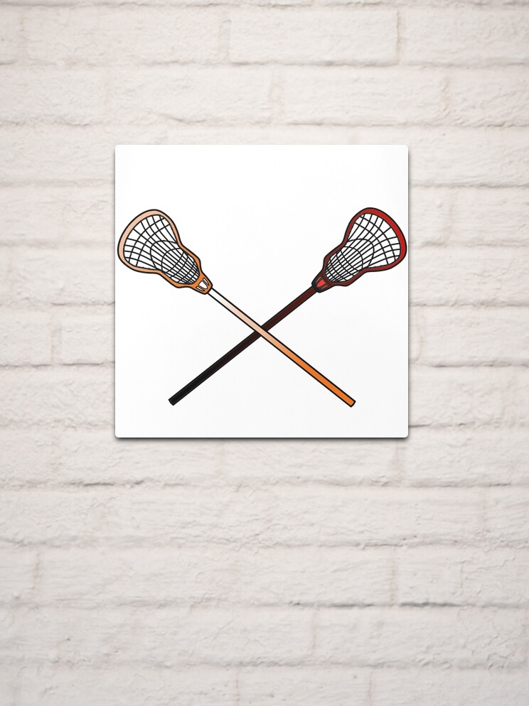 Exy \ Lacrosse sticks (black netting) Art Print for Sale by