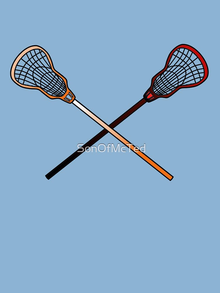 Exy \ Lacrosse sticks (black netting) Art Print for Sale by SonOfMcTed