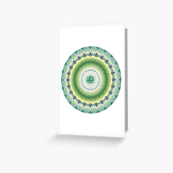 Mandala Heir of Fire Greeting Card