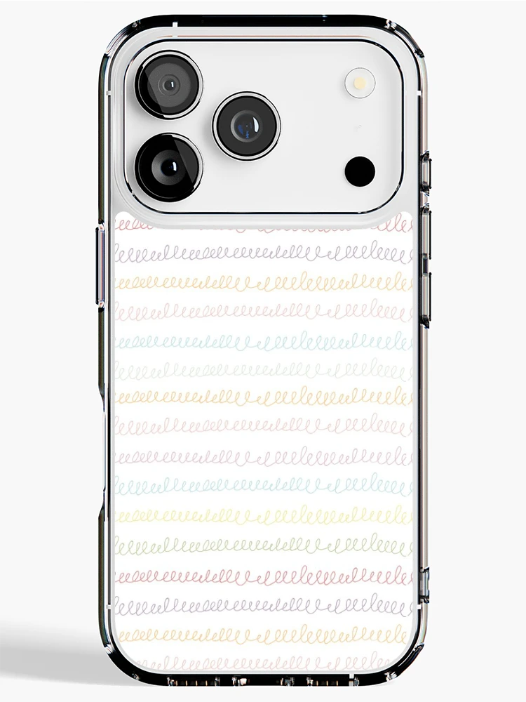 Thumbnail 1 of 5, iPhone Case, Colorful Scribble Pattern designed and sold by thepatternshop.