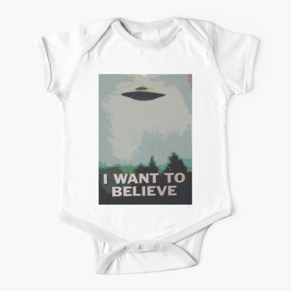 I Want to Believe- X Files Short Sleeve Baby One-Piece