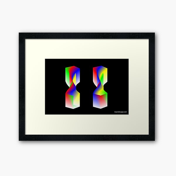 Twisted Twin Towers Framed Art Print
