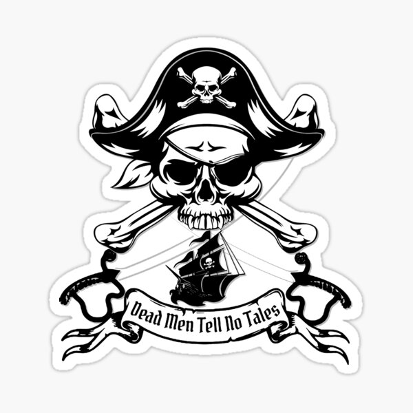 Dead Men Tell No Tales Sticker For Sale By Fantasyskyart Redbubble 9814