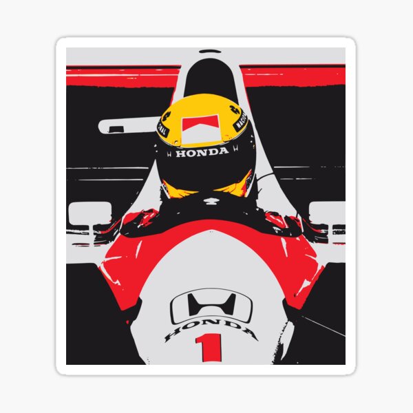 Ayrton Senna Stickers | Redbubble