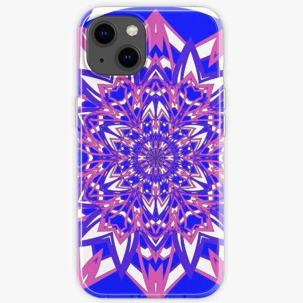 #Abstract, #proportion, #art, #flower, pattern, bright, decoration, kaleidoscope, ornate, creativity iPhone Soft Case