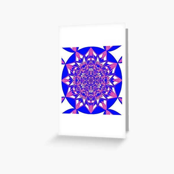 #Abstract, #proportion, #art, #flower, pattern, bright, decoration, kaleidoscope, ornate, creativity Greeting Card