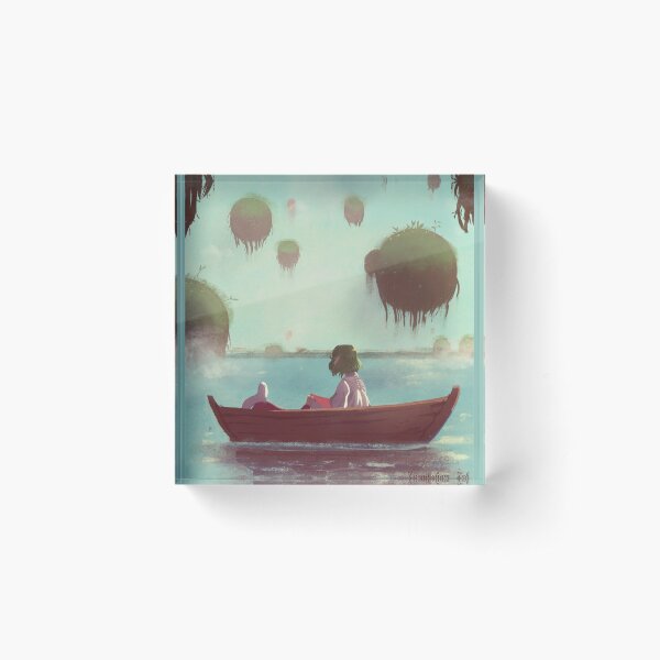 Coco in the boat Acrylic Block