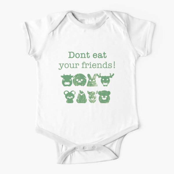 Don't Eat Your Friends Short Sleeve Baby One-Piece
