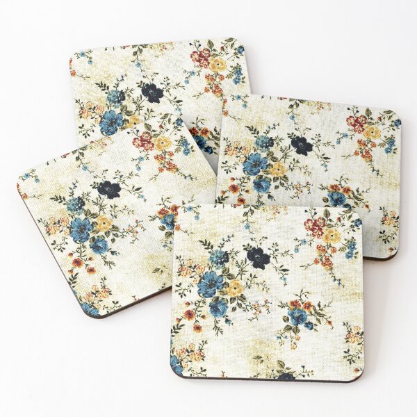 Item preview, Cream Blue Yellow Rose Floral designed and sold by GuyBlank.