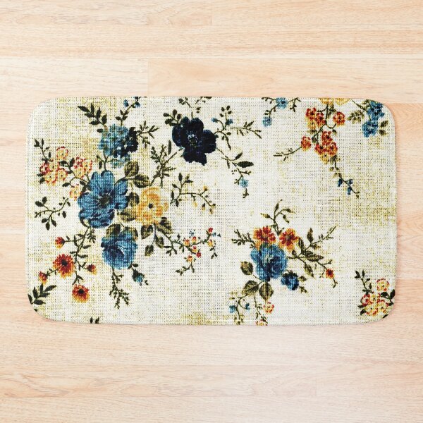 Item preview, Cream Blue Yellow Rose Floral designed and sold by GuyBlank.