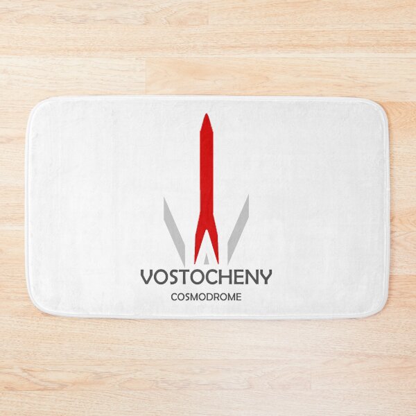 Item preview, Vostochny Cosmodrome White Logo designed and sold by Nikki SpaceStuffPlus.