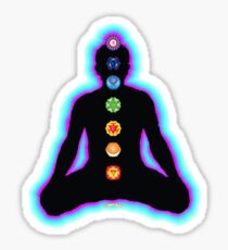 Chakras Meditation Sticker