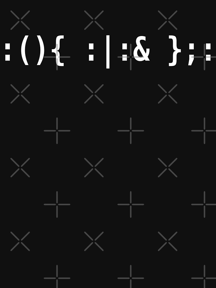 Bash Fork Bomb - White Text for Unix/Linux Hackers by ramiro